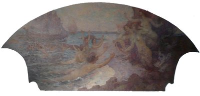 Lyric Arts - Musical Inspiration - Side Panel of the Foyer of the Municipal Theater of Rio de Janeiro by Eliseu Visconti